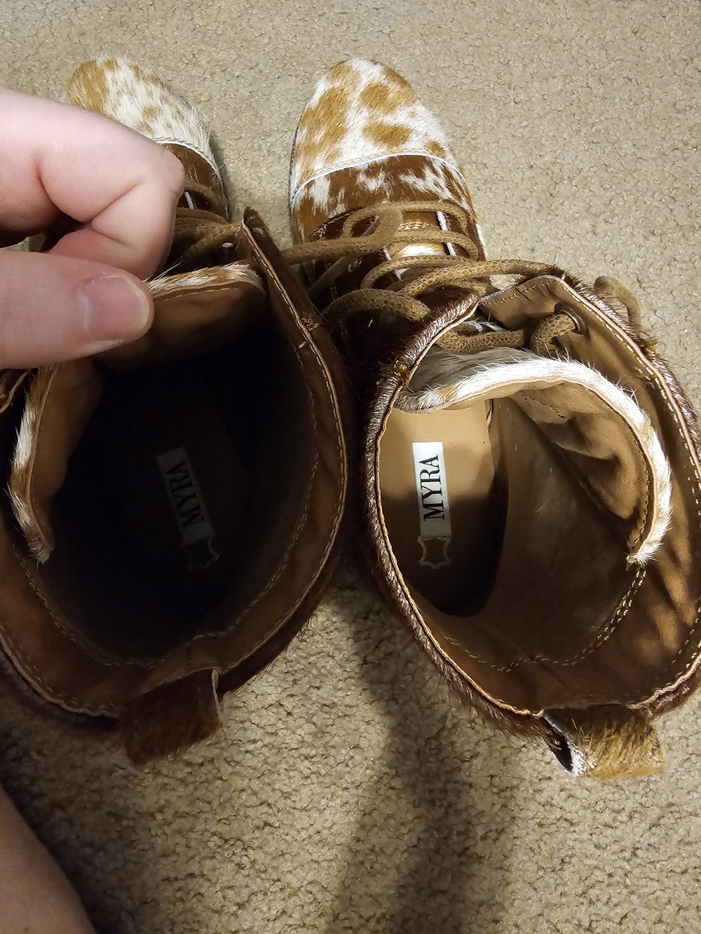 Brand New Myra Cowhide Boots - Picture 5 of 7